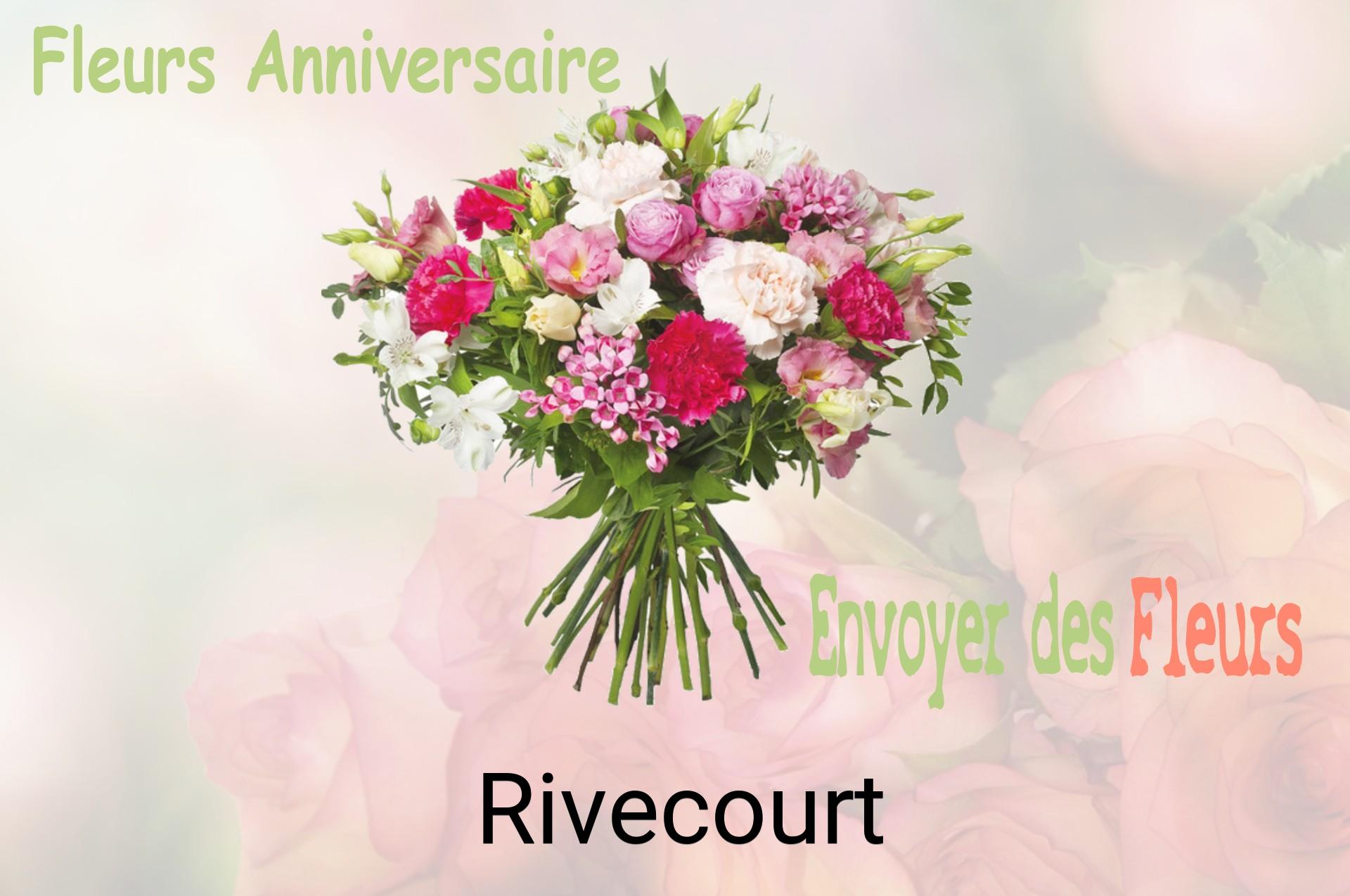 Bouquet de fleurs d’anniversaire livré à Rivecourt