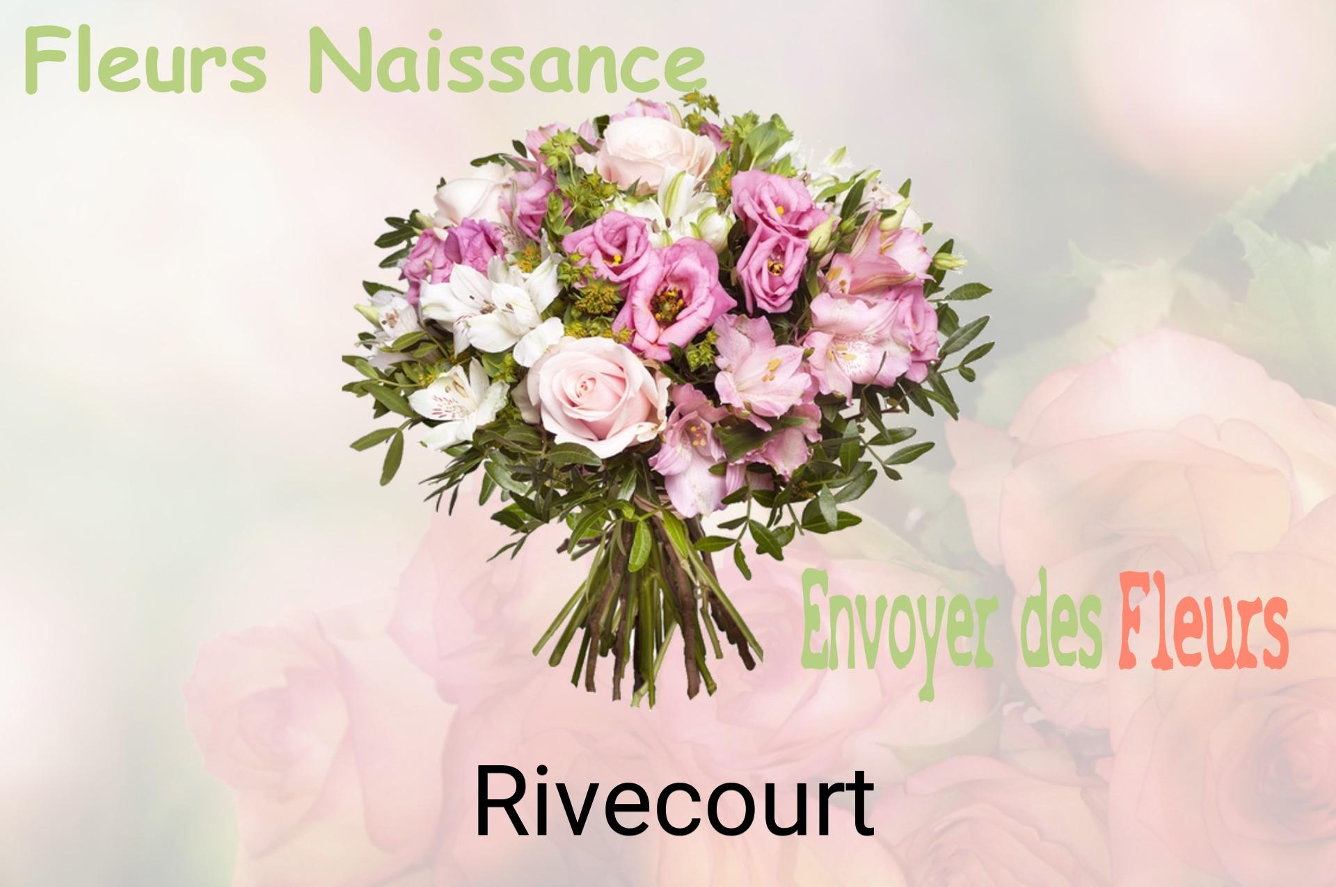 Bouquet de fleurs de naissance livré à Rivecourt